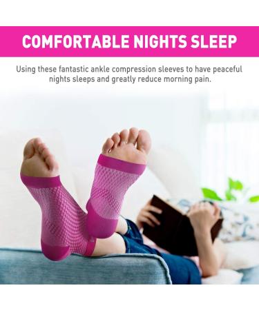 AVIDDA Plantar Fasciitis Compression Socks with Arch Supports - Pain Relief for Arthritis, Sports, Men and Women (Pink, Size L) - Buy Online on GoSupps.com