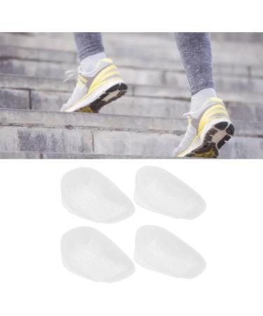 2 Pair Gel Silicone Heel Cups - Heavy Duty Gel Inserts for Achilles Tendonitis & Bone Spurs Relief - Cushioned Heel Lifts for Men & Women - Shock Absorption Support - Buy Online on GoSupps.com