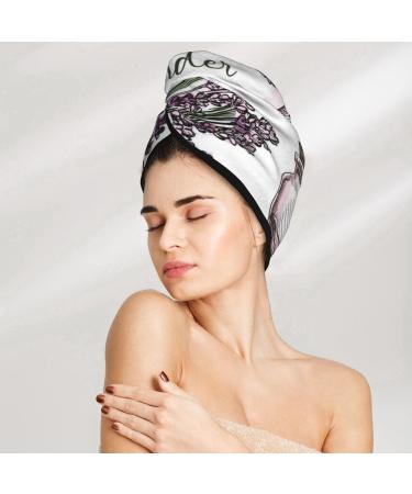 Buy Lavender Microfiber Hair Towel | Soft Super Absorbent Coral Velvet Wrap for Long Curly & Thick Hair - Buy Online on GoSupps.com