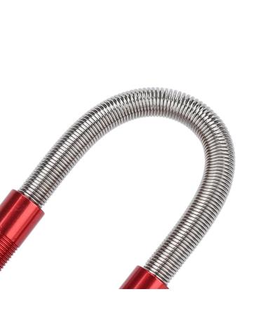 Spring Bend Epilator | Feather Hair Remover Tool | Stainless Steel Facial & Makeup Cleaner (Red) - Shop Internationally - Buy Online on GoSupps.com