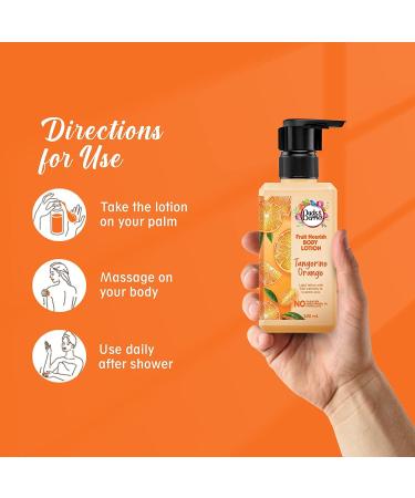 Buds & Berries Tangerine Orange Vitamin C Body Gel Lotion - Paraben-Free 240 ml | Nourishing Skin Care for Normal Skin - International Shipping Available - Buy Online on GoSupps.com