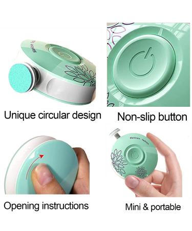 3 in 1 Baby Electrical Nail File Set - Quiet & Safe Nail Trimmer for Newborns | Perfect for Toes & Fingers (Blue) - Buy Online on GoSupps.com