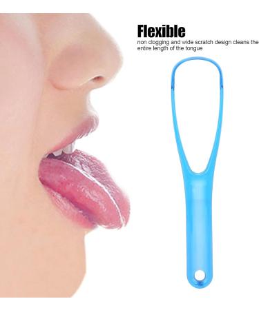 Premium Blue Tongue Scraper & Hygiene Brush - Fresh Breath Solution for Men & Women - Buy Online on GoSupps.com