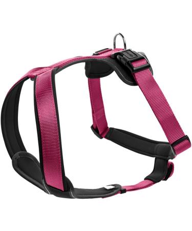 HUNTER NEOPRENE dog harness nylon padded with neoprene 73-94 cm raspberry/black raspberry/black 73-94 cm