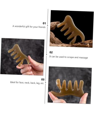 TOVINANNA 3-Piece Scratching Comb & Earpiercing Set | Handheld Head & Body Massage Device for Facial & Trigger Point Relief | 11x5.5x0.7 cm - Buy Online on GoSupps.com
