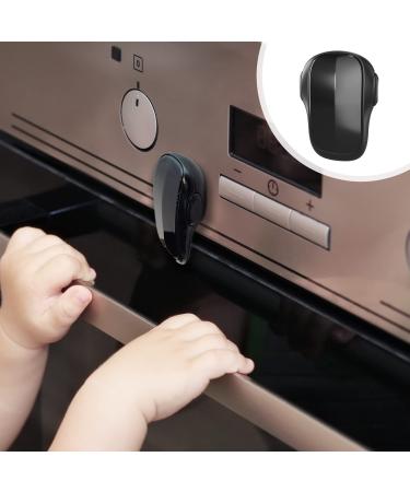 Heart of Tafiti Oven Lock for Child Safety,Heat-Resistant Oven Front Lock for Kids Easy to Install, Use 3M VHB Adhesive,No Screws or Drill (Black)