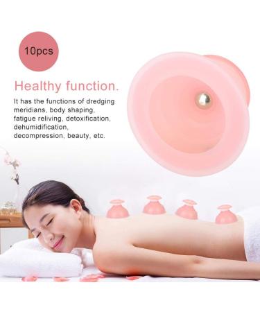 10-Piece Silicone Cupping Set - Portable Suction Cups for Sports & Spa | Enhance Blood Circulation & Relaxation - Buy Online on GoSupps.com