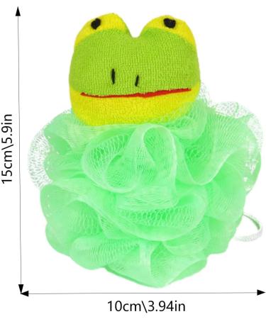 Bath Sponges for Shower Cartoon Kids Loofahs for Shower Kids Bath Sponge Cartoon Body Scrubber Shower Ball Bath Sponge Mesh Bath Ball Gentle Shower Sponge Washing Bath Ball for Bathroom Home Frog - Buy Online on GoSupps.com