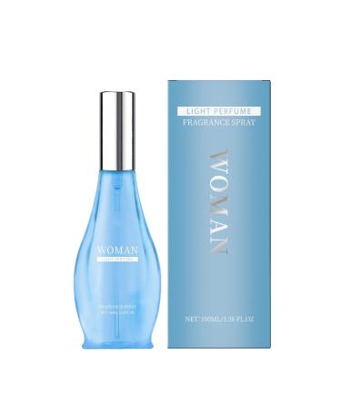 Oriental Charm Eau De Toilette Spray Coconut Citrus Fragrance Perfume for women Natural Lasting Non Irritating Fragrance for Day or Night Perfume Gift for Women NET 100ml Light blue