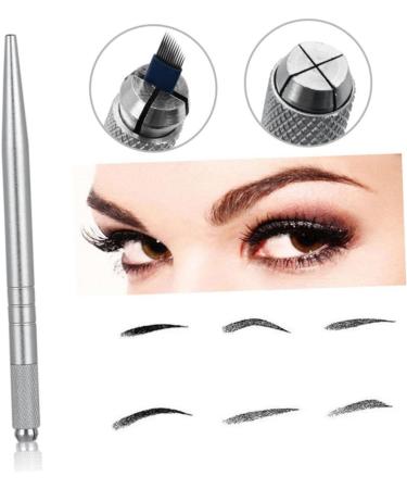 TOVINANNA 3 pcs Eyebrow Silver Single-end Manual Pen Embroidery Thin Multifunction Pointed Slender - Buy Online on GoSupps.com