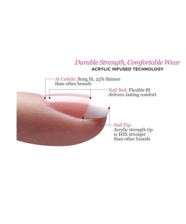 KISS Salon Acrylic French Nails Kit Sugar Rush Medium KSA02 (3 PACK) - Professional Nail Enhancement Set - Buy Online on GoSupps.com