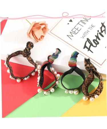 Beaupretty Pearl Hair Rope elastic hair bands hair ribbons for girls for girls hair pearl hairband for women multi-bead Pearl Hair Ties - Buy Online on GoSupps.com