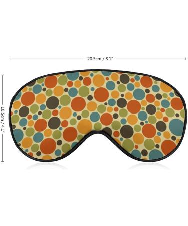 Shop Vintage Colorful Polka Dot Sleep Mask for Women - Adjustable Eye Shades with Elastic Strap | International Shipping Available - Buy Online on GoSupps.com