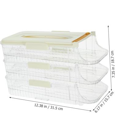Mikikit Egg Holder Egg Refrigerator Organizers and Storage Double Row Tray Egg Container - Buy Online on GoSupps.com