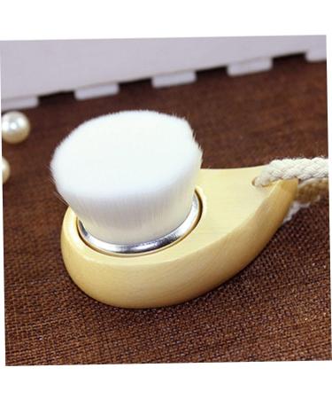 Soft Bristle Face Cleansing Facial Cleanser Brush with Wood Handle Cleansing Soft Bristle Face Care Clean Tool for Women Men - Buy Online on GoSupps.com