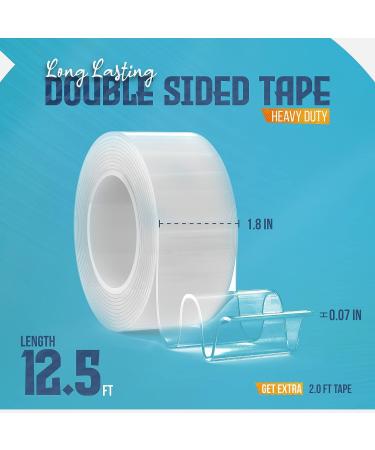 FREEZIUM Nano Tape - Heavy Duty Double Sided Mounting Tape 1.8 x 12.5ft, Multi-Purpose for Metal, Glass, Frames & More - Buy Online on GoSupps.com