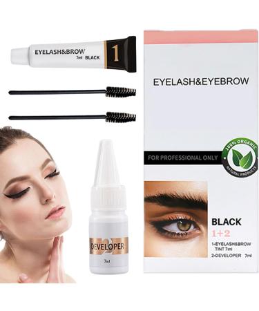 Brows Dye Kit Brow And Lash Tint Semi-Permanent Lash Tinting Kit Quick Dry Waterproof Long-lasting Eyebrow Dye Tint For Natural Eyelash Fast & Easy Brow Dye Starter Kit - Buy Online on GoSupps.com