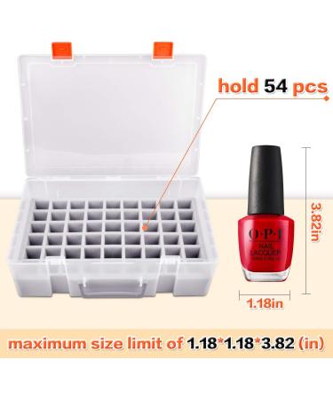 ALCYON Nail Polish Holder & Organizer for 54 Bottles - Gellen, Beetles, Sally Hansen, OPI, Essie & More - Fingernail Polish Storage Case - Buy Online on GoSupps.com
