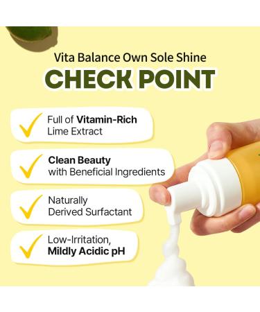 EUNYUL Vita Balance Own Sole Shine Bubble Foam Cleanser - 200ml Vitamin C Foam Cleanser for Glowing Skin | International Shipping Available - Buy Online on GoSupps.com