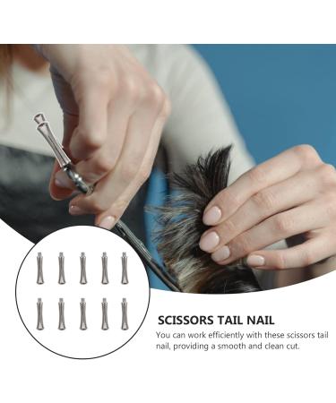 Buguuyo 10-Piece Metal Scissors Set with Removable Finger Pads - Rust-Free Hair Shears & Decorative Metal Tail Designed for Comfort and Precision - Buy Online on GoSupps.com