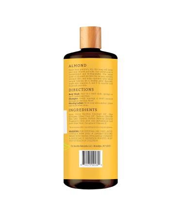 Dr. Jacobs Naturals Almond Honey Castile Liquid Soap Gel 32 oz - Vegan, Organic, GMO-Free, Multi-Purpose for Face, Body, Hair, Pets - No Palm Oil - Buy Online on GoSupps.com