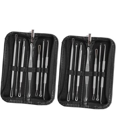 NOLITOY 14 Pcs Blackhead Removal Tool Extractor Stainless Steel 1 count (Pack of 1) - Buy Online on GoSupps.com