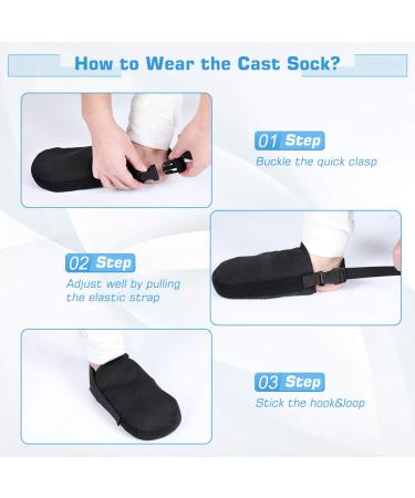 DOACT Cast Sock Cover with Anti-Slip Strap - Protect Cast, Walking Boot & Orthosis Splints, Adjustable & One Size Fits Most - Buy Online on GoSupps.com