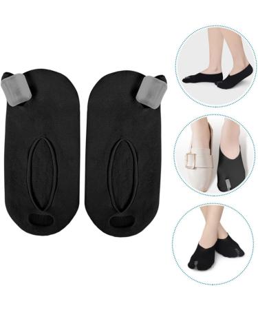 Invisible Boat Socks for Men & Women | Bunion Correcting Sock Adjusters | Polyester Fiber | Black | 1 Pair - Buy Online on GoSupps.com