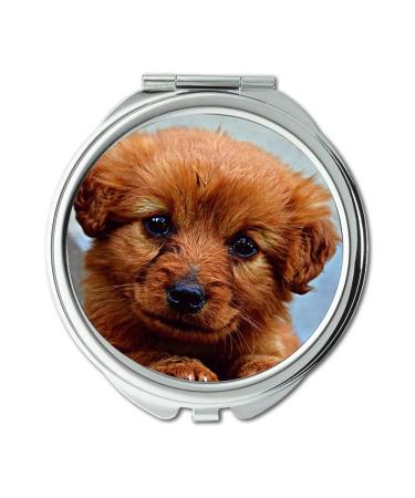 Mirror makeup mirror Animal Dog Puppy Cute Pocket Mirror portable mirror