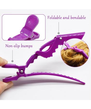 TRKETK 12 Pieces Crocodile Clips Hair Alligator Clips Professional Styling Hair Clips Hair Sectioning Clips Plastic Hair Barrettes with Nonslip Grip and Wide Teeth for Hair Salon Styling Home Use - Buy Online on GoSupps.com