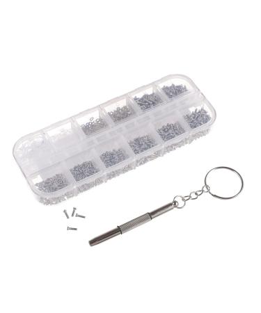 Gleavi screw set glasses screwdriver repair set for sunglasses glasses repair tool tiny screws for glasses mini tools restorer tool glass stainless steel