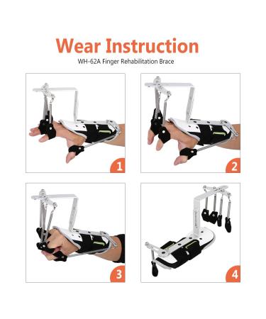 Pyhodi Finger Rehabilitation Brace - Adjustable Fingerstall for Tendon Repair & Stroke Recovery | Optimal Wrist Orthotics for Muscle Training - Buy Online on GoSupps.com