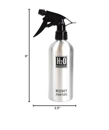 Hair Salon Aluminum Spray Water Bottle (Silver) - Buy Online on GoSupps.com