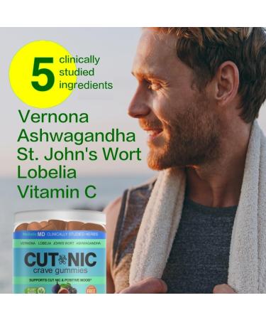 Best Quit Smoking products | Quit Vaping with 3 in 1 clinically studied Vernonia Cinerea St. John's Wort Ashwagandha | May help cut smoking | All-Natural | Sugar Free Gummies 60 counts (Berries) - Buy Online on GoSupps.com