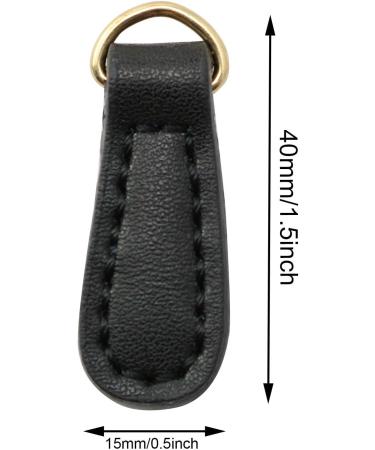 NX Garden 2pcs Genuine Leather Zipper Pulls - Black Pull Straps for Boots, Jackets, Bags & Purses - Buy Online on GoSupps.com
