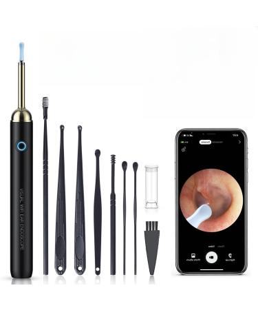 Ear Wax Removal Tool Ear Cleaner Camera with 1080P Ear Cleaning Kit with 8 Ear Pick Otoscope with Light Ear Camera for iPhone iPad Android Phones Purple