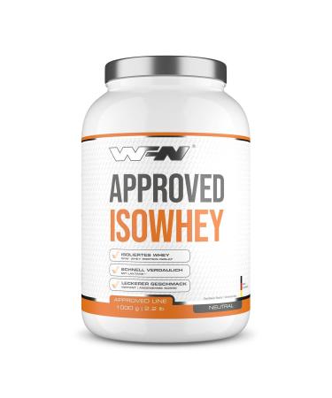 Wfn APPROVED ISOWHEY - Neutral - 1 kg can - Lactose -free protein powder - CFM whey protein isolate - very well soluble - 33 portions - Made in Germany - External laboratory test neutral 1 kg (1 Pack) - Buy Online on GoSupps.com