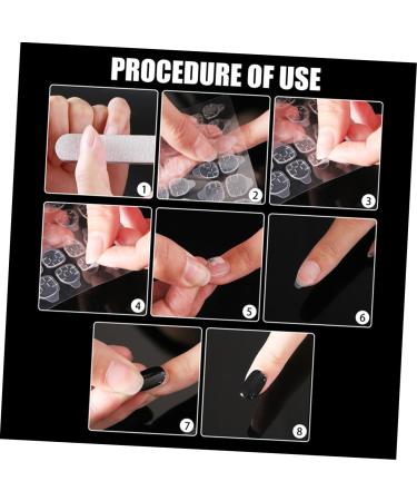 HONMEET 100 Sheets Jelly Manicure Stickers Nail Stickers for Press Ons Nail Glue for Artificial Nails Sticky Tabs Glue Nail Sticky Nail Tabs Nail Stickers for Fake Nails Soft Gel - Buy Online on GoSupps.com
