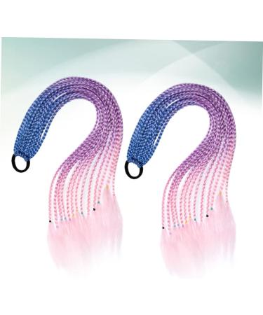 FRCOLOR 3 Sets Hair Extensions Colored Doll Synthetic Wigs Ponytail Extension Synthetic Curly Wig Synthetic Hair Curly Hair Wig Doll Wig Ponytail Holder Ring Accessories Child Elasticity - Buy Online on GoSupps.com