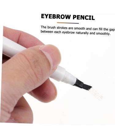 BELLIFFY 4pcs Four Forked Eyebrow Pencil Cosmetic Women Eyebrow Pencils Eyebrow Pencil Brown Make up Kit Abs - Buy Online on GoSupps.com