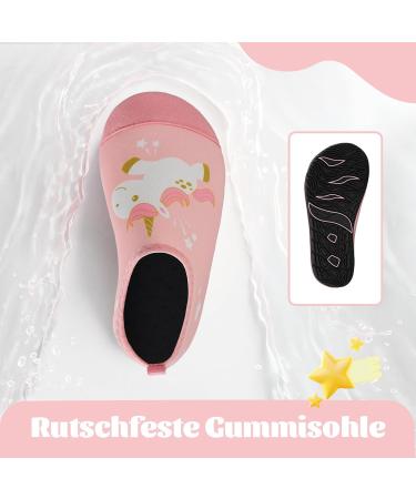 Shop Kyopp Kids Aqua Shoes - Non-Slip Unicorn Pink Surf & Beach Water Shoes for Boys & Girls | EU Sizes 20/21 | Perfect for Swimming & Play - Buy Online on GoSupps.com