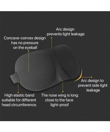 3D Sleep Mask - 100% Light Blocking for Night Blindness - Men & Women - Buy Online on GoSupps.com