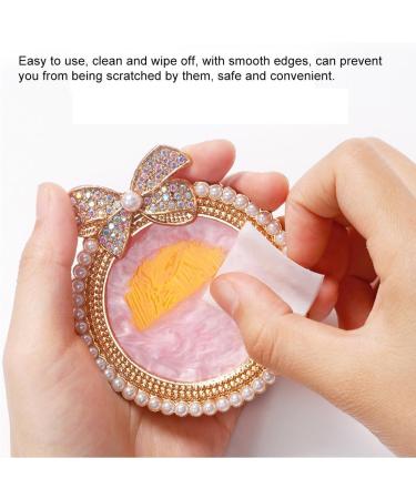 Resin Nail Art Palette with Bow Rhinestones & Pearls - Mixed Color Nail Art Display Board (Golden) for Creative Designs - Buy Online on GoSupps.com
