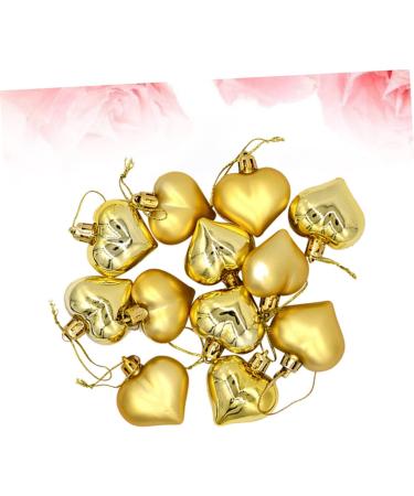 Alipis 2 Boxes Ornament Christmas Tree Decorations Sailor Hat Decorative Pendant Decorate Wreath Love Golden 4.5X4.5cm - Buy Online on GoSupps.com