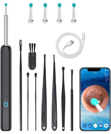 DELR Visual Ear Wax Remover with 1080p Camera & Wi-Fi Complete 8-Part Set with Ear Spoons LED Lights | Compatible with Phone Tablet & PC | Perfect Gift - Buy Online on GoSupps.com