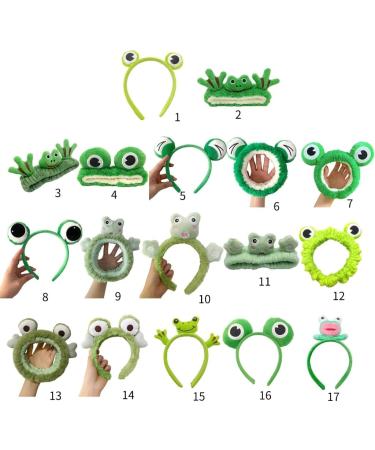 hgnxa Christmas Multiple Type Hair Hoop Woman Headband Makeup Headband for Easter Carnivals Cosplay Hair Accessories Grass green headband - Buy Online on GoSupps.com