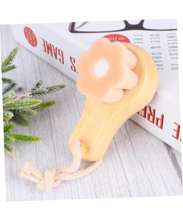 DOITOOL 1pc Face Brush Manual Face Cleansing Brush Face Wash Brush Face Scrubber for Women Facial Brush Manual Silicone Facial Cleaning Brush Bamboo Washbasin Soft Fur - Buy Online on GoSupps.com