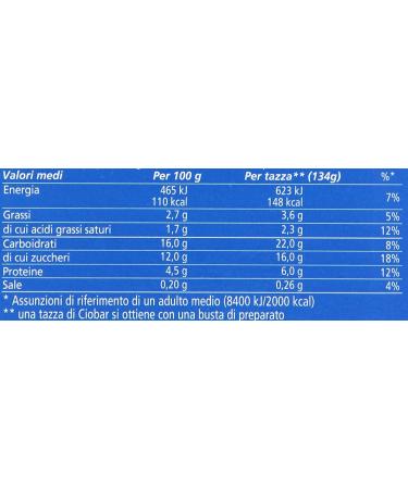 6 x Cameo Ciobar Gusto Fondente Dark Hot Chocolate 690 g 6 x 5 Bags - Buy Online on GoSupps.com