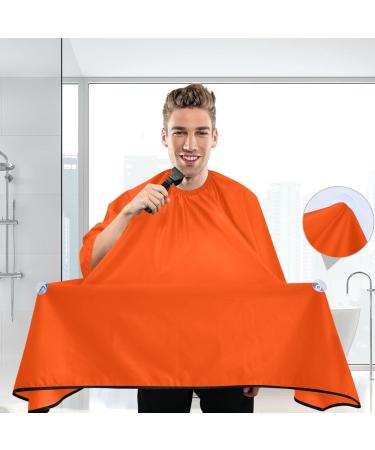 Professional Orange Hair Cutting Cape for Men | Adjustable Barber Cape for Salon Use | eCommerce International Shipping - Buy Online on GoSupps.com