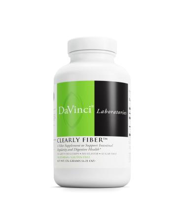 DAVINCI Labs Clearly Fiber - Supplement to Support Intestinal Regularity Normal Bowel Function and Triglyceride Levels Within Normal Ranges* - Vegetarian - Gluten-Free - 30 Servings